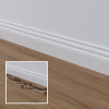D-Line cable trunking 20 x 10 mm 1 m self-adhesive and paintable white