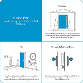EKEY UNO 200227 Сканер відбитків пальців, включаючи Nuki Smart Lock 3.0 Pro, комплект для модернізації
