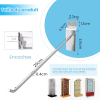 uyoyous Wall Hook Set, 100 pieces, 20 cm stainless steel hooks for pegboards and workshops