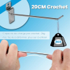 uyoyous Wall Hook Set, 100 pieces, 20 cm stainless steel hooks for pegboards and workshops