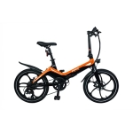 Blaupunkt Fiene 20 inch e-folding bike orange/black