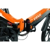 Blaupunkt Fiene 20-inch e-folding bike, orange/black with Dot Blue handlebar bag
