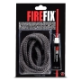 FIREFIX 2044 cordón cerámico Ø 10 mm gris 2 m para chimenea cordón redondo junta horno con adhesivo resistente al calor hasta 1100°