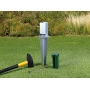 Drive-in ground sleeve | for square wooden posts, with adjustable pot | hot-dip galvanized - Alberts 208110