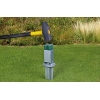 Drive-in ground sleeve | for square wooden posts, with adjustable pot | hot-dip galvanized - Alberts 208110