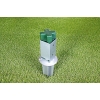 Drive-in ground sleeve | for square wooden posts, with adjustable pot | hot-dip galvanized - Alberts 208110