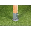 Drive-in ground sleeve | for square wooden posts, with adjustable pot | hot-dip galvanized - Alberts 208110