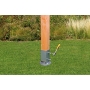 Drive-in ground sleeve | for square wooden posts, with adjustable pot | hot-dip galvanized - Alberts 208110