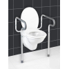 Soporte para WC WENKO Secura, ajustable, 55,5 x 71-82 x 48 cm