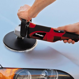 Einhell CC-PO 1100/1 E Poliermaschine, 1100W mit Zubehör und Koffer, Multicolor