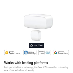 Paquete de 3 sensores inteligentes Eve para puertas y ventanas, compatibles con Apple Home, Alexa y Google Home.