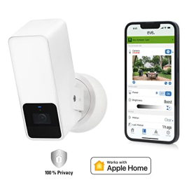 Eve Outdoor Cam White — интеллектуальная камера видеонаблюдения с подсветкой и ночным видением