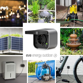 Eve Energy Outdoor Steckdose mit Verbrauchsmessung, Matter-kompatibel