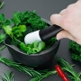 Lurch 210152 mortar and pestle made of porcelain, ideal for grinding, grating and mixing spices, herbs, pastes 