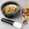 Mortero y maja de porcelana Lurch 210152, ideal para moler, rallar y mezclar especias, hierbas, pastas 