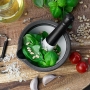 Lurch 210152 mortar and pestle made of porcelain, ideal for grinding, grating and mixing spices, herbs, pastes 