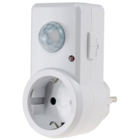 Adaptador de enchufe con detector de movimiento de 120°