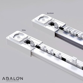 ABALON Motorischer Vorhangschiene mit Fernbedienung Aluminium bis 6 m