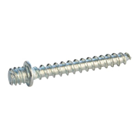 Varillas roscadas SOMATHERM con hombro, fabricadas en acero galvanizado, juego de 10
