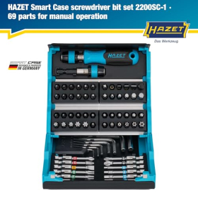 Juego de puntas Hazet SmartCase en un práctico estuche