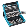 HAZET SmartCase 50-piece socket wrench set, 6.3 mm, hex & square, mobile