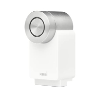 Nuki Smart Lock Pro – Wi-Fi, batería externa, certificación AV, color blanco