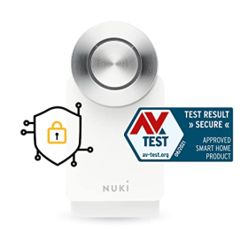 Nuki Smart Lock Pro – Wi-Fi, Power Pack, AV Test Zertifiziert, Weiß