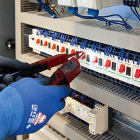 Тестер напруги Testboy Profi III 2220028 зі світлодіодним 2-полюсним індикатором CAT IV 1000 В, випробування FI, керування однією рукою