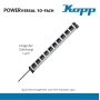 Kopp POWERversal® 10-way socket 1.4 m – Multifunctional multiple socket