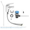 Grohe Euroeco Waschbeckenarmatur, Einhebelmischer, Größe S, Chrom