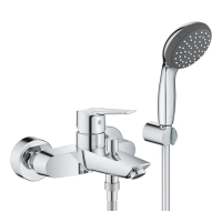 Grohe Start Badewannen-Duschset, Wandmontage, Handbrause, Flexo, automatischer Wechselrichter 