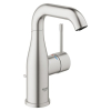 Grohe Essence basin mixer with pop-up waste in Supersteel