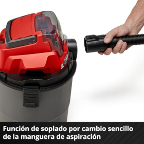 Einhell TC-VC 18/15 Li-Solo: акумуляторний пилосос для вологого та сухого прибирання з контейнером 15 л