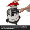 Einhell TE-AV 18/15 Li C-Solo cordless ash vacuum cleaner 15L, Li-Ion