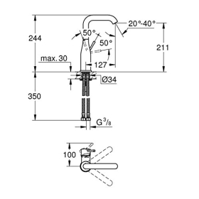 Esencia Grohe | Grifo para bañera - Grifo para lavabo