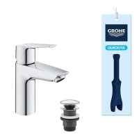 GROHE QUICKFIX Start basin mixer tap with water-saving function and click-clack drain