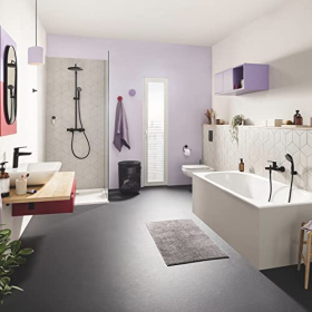 GROHE Start 235512432 – Energiesparende Badarmatur (mattschwarz)