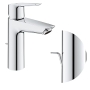 GROHE QUICKFIX Start Badarmatur, Einhebel, mit Ablaufgarnitur, wassersparender Mousseur, Größe M, Chrom, 23552002 (Import aus Deutschland)