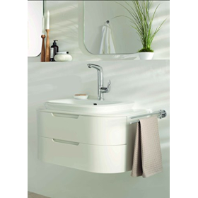 Eurostyle Einhand-Waschtischarmatur GROHE mit Ablaufgarnitur, L-Size, Chrom