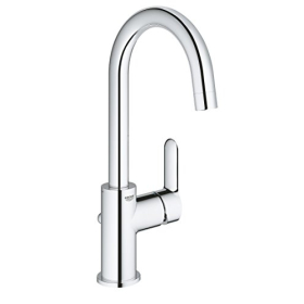 Змішувач для раковини Grohe BauEdge, автоматична функція клапана, хром, L