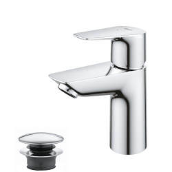 GROHE StartEdge - Смеситель для раковины, однорычажный (водосберегающая, прочная поверхность, размер S), хром, 23900001