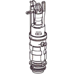 Geberit flushing mechanism with basket 240.637.00.1