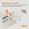 Петли для мебели Blum CLIP top BLUMOTION, угол наклона 110°, доводчик, ширина 35 мм, комплект из 10 штук
