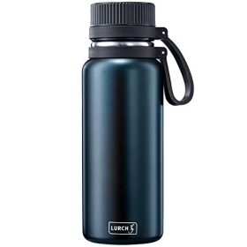 Lurch 240970 Outdoor Insulated Flask for Hot and Cold Drinks Double-Walled Stainless Steel 0.5 L Night Blue