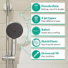 Hansgrohe Pulsify Select S Duschkopf, 3 Strahlarten, Anti-Kalk Funktion, Chrom