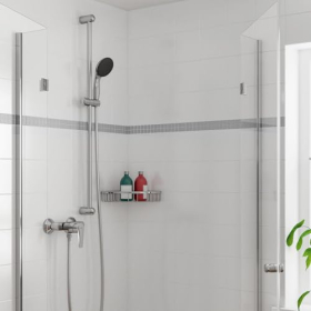 Mezclador de ducha expuesto GROHE StartEdge con palanca metálica, cromo