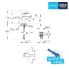 Mezclador de lavabo Grohe StartEdge: compacto y cromado brillante