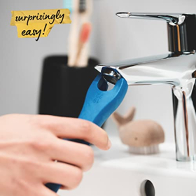 Grohe Quickfix Start Grifo de baño, monomando para lavabo, DN 15, tamaño M, cromado, con herramienta de montaje, 24204002