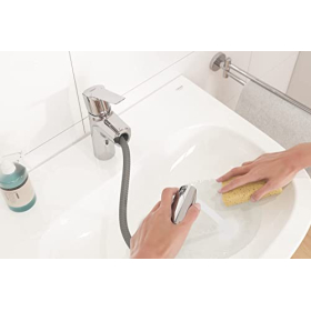 Однорычажный смеситель для раковины Grohe Start QuickFix, хром, с выдвижным душем