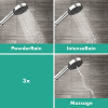 hansgrohe 24303000 Halterungsset, chrom, Set mit Brauseschlauch 1,6 m